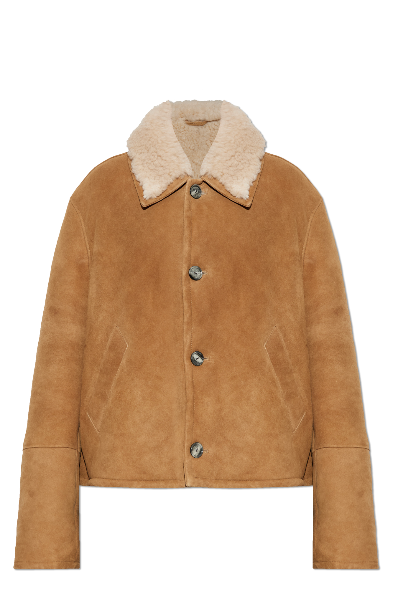 Beige Sheepskin coat Ami Alexandre Mattiussi - Vitkac Italy